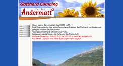 Desktop Screenshot of gotthard-camping.ch